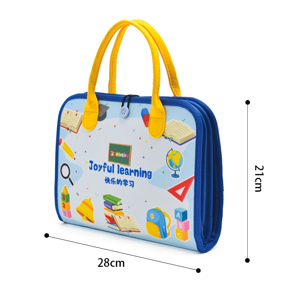 Custom Montessori Early Educational Toy Supplier Matching Game Felt Busy Board for Toddler Life Skills Development