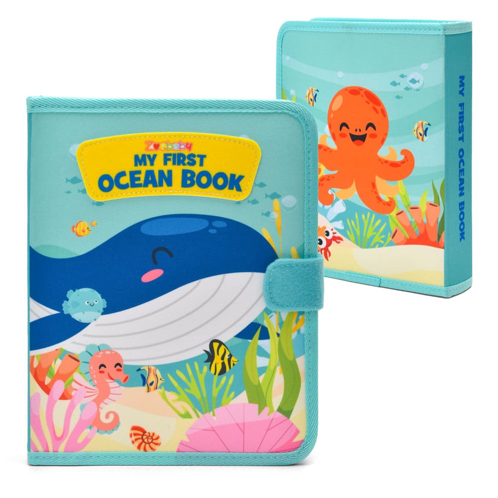 Custom Ocean Animal Story Montessori Preschool Early Educational Toy Felt Cloth Quiet Book for Toddler Cognitive Skills Development