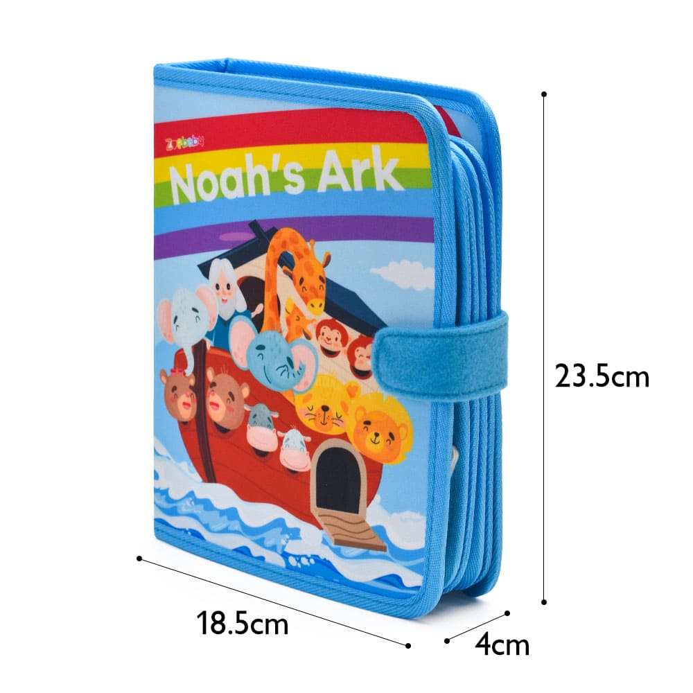 Custom Noah’s Ark Bible Story Montessori Religious Formation Preschool Toddler Early Educational Toy Felt Cloth Quiet Book for Kids