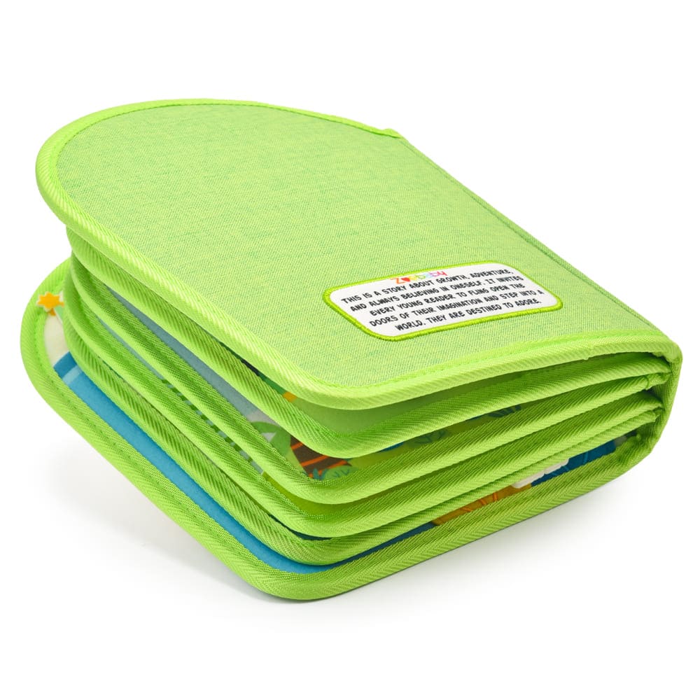 NEW DESIGN Custom Dinosaur Party Montessori Preschool Toddler Calming Toy Felt Cloth Quiet Book for Kid Airplane Friendly