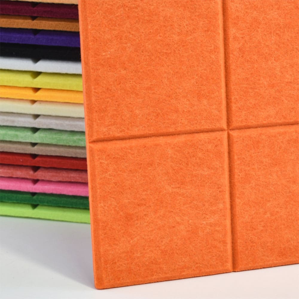 Custom Color Size PET Felt Acoustic Panels Eco-Friendly Decorative Wall Tiles Sound Absorbing Boards for Office & Studio