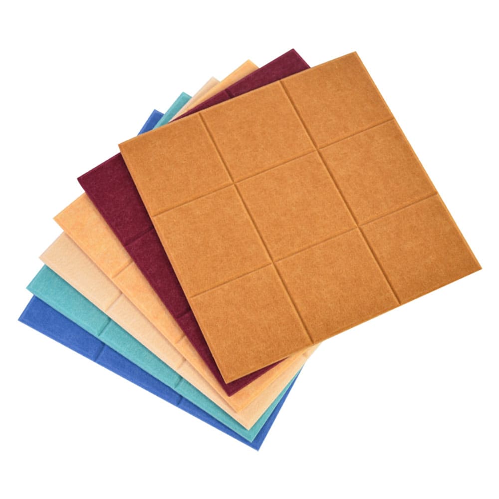 Custom Color Size PET Felt Acoustic Panels Eco-Friendly Decorative Wall Tiles Sound Absorbing Boards for Office & Studio