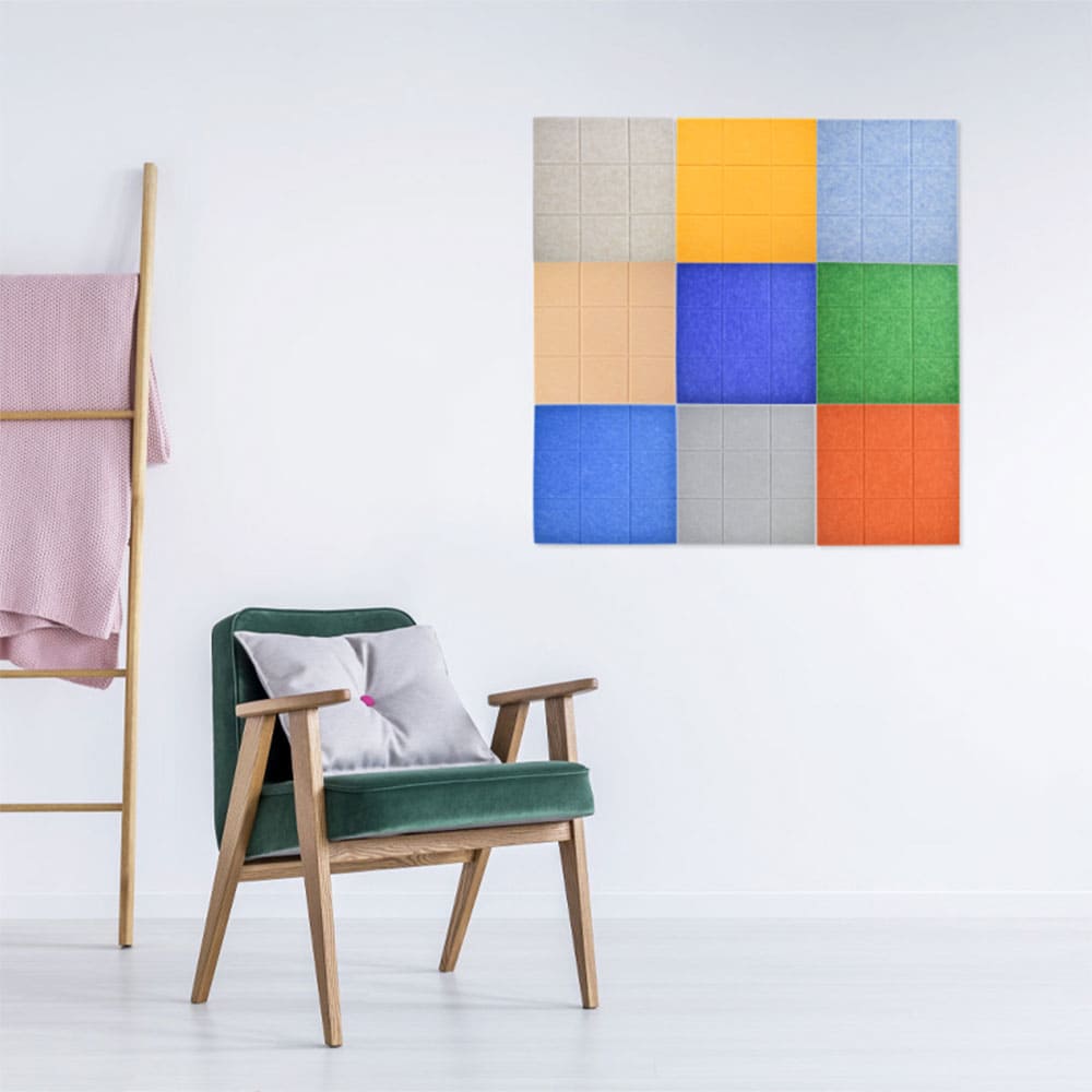 Custom Color Size PET Felt Acoustic Panels Eco-Friendly Decorative Wall Tiles Sound Absorbing Boards for Office & Studio