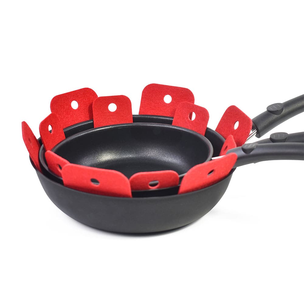 Custom Color Felt Pan & Plate Protectors Mats ECO-friendly Pot and Bowl Divider Guard Pads for Kitchenware