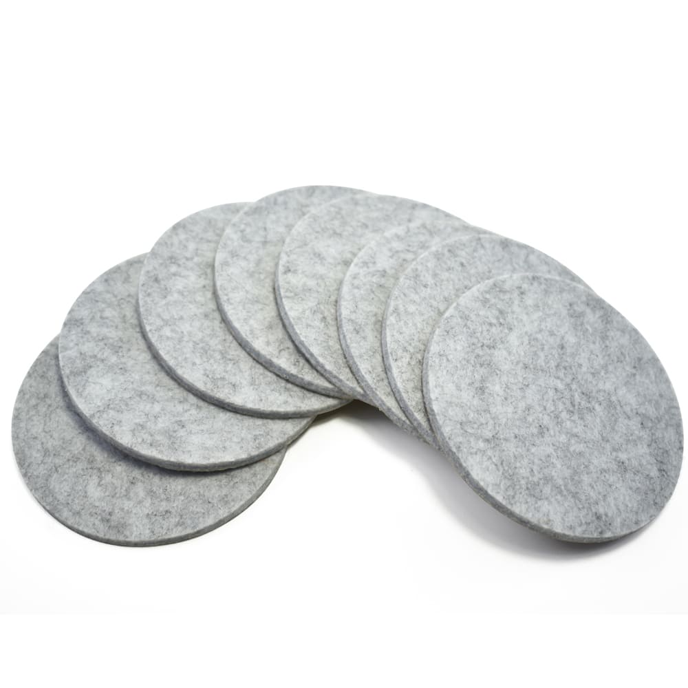 Custom Logo Felt Coasters Set Eco-Friendly Colors Modern Anti-Slip Drink Mats for Tabletop Protection