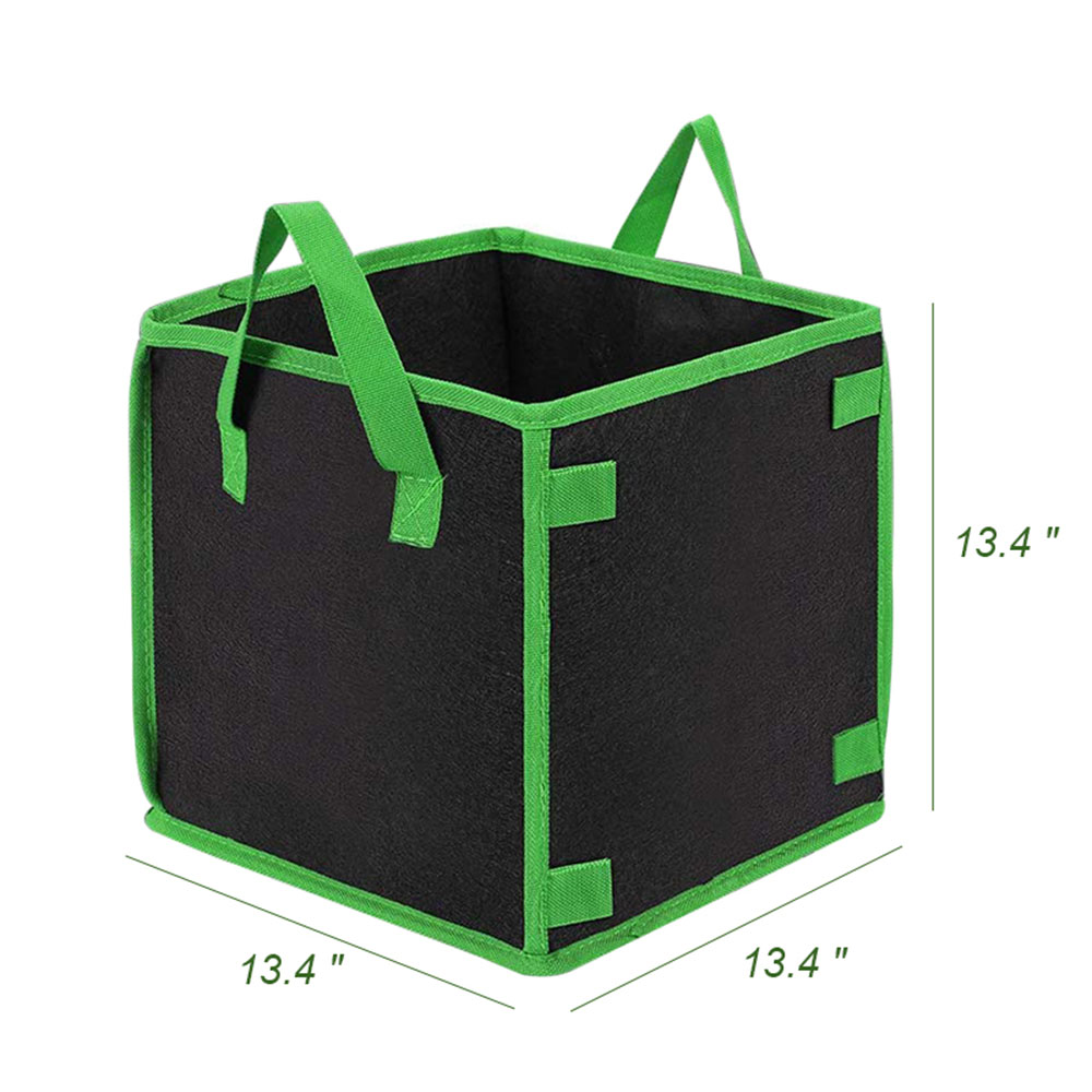 Custom Eco-Friendly Felt Cube Grow Bags Fabric Vegetable & Flower Breathable Aeration Containers for Garden & Balcony