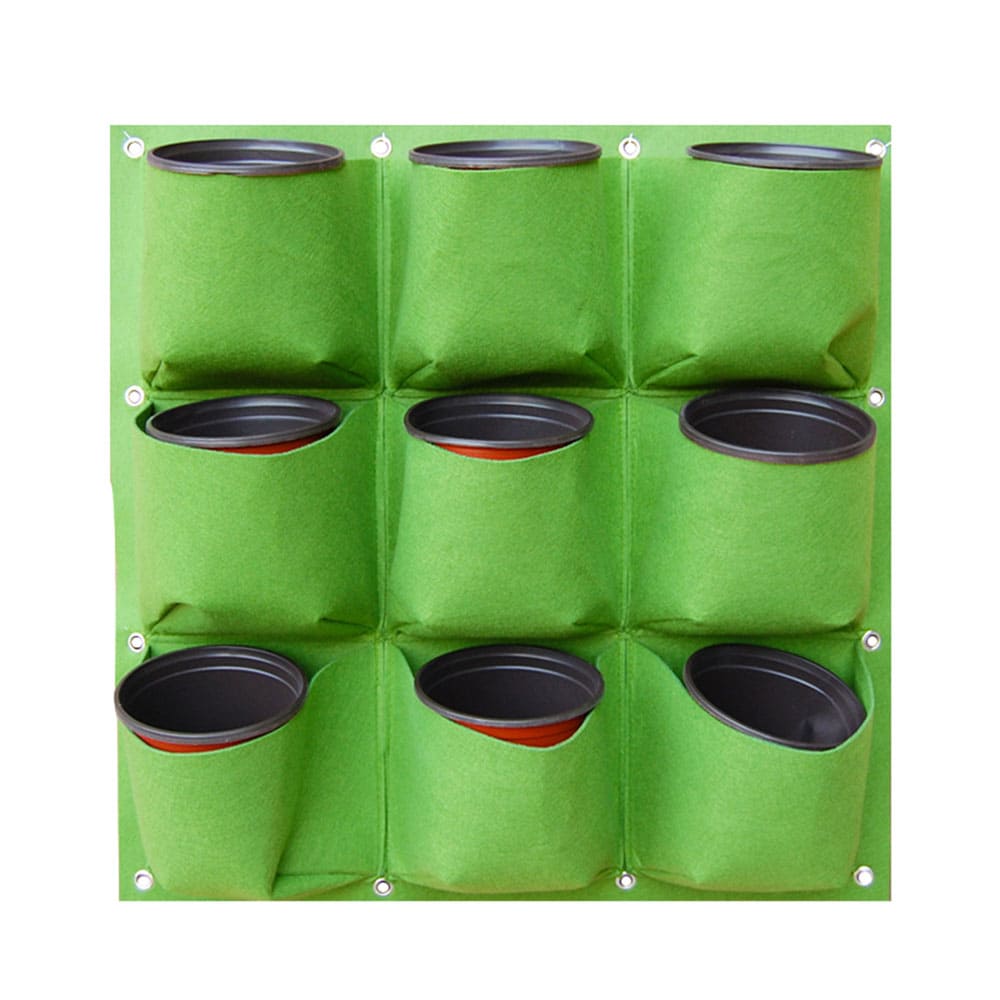 Custom Multi-pocket Felt Grow Bags Eco-Friendly Vertical Wall Breathable Garden Planter for Garden & Balcony Planting