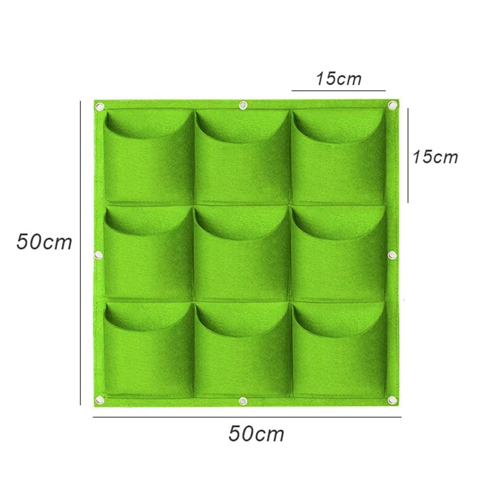 Custom Multi-pocket Felt Grow Bags Eco-Friendly Vertical Wall Breathable Garden Planter for Garden & Balcony Planting