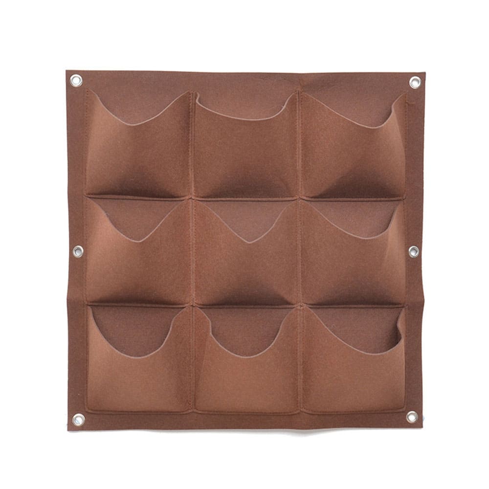 Custom Multi-pocket Felt Grow Bags Eco-Friendly Vertical Wall Breathable Garden Planter for Garden & Balcony Planting