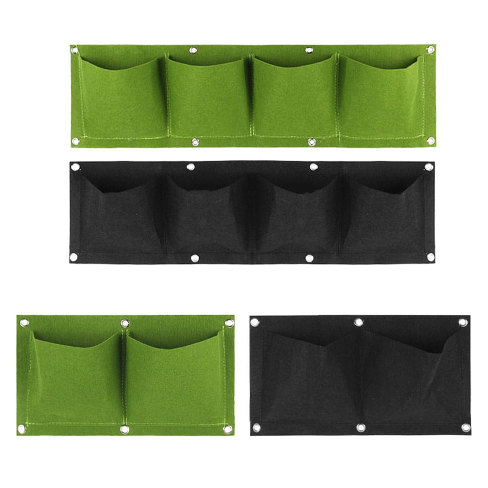 Custom Multi-pocket Felt Grow Bags Eco-Friendly Vertical Wall Breathable Garden Planter for Garden & Balcony Planting