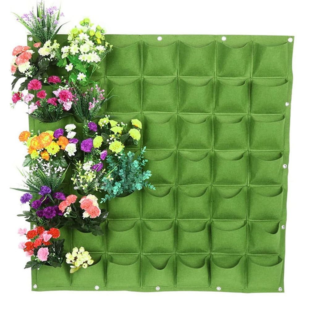 Custom Multi-pocket Felt Grow Bags Eco-Friendly Vertical Wall Breathable Garden Planter for Garden & Balcony Planting