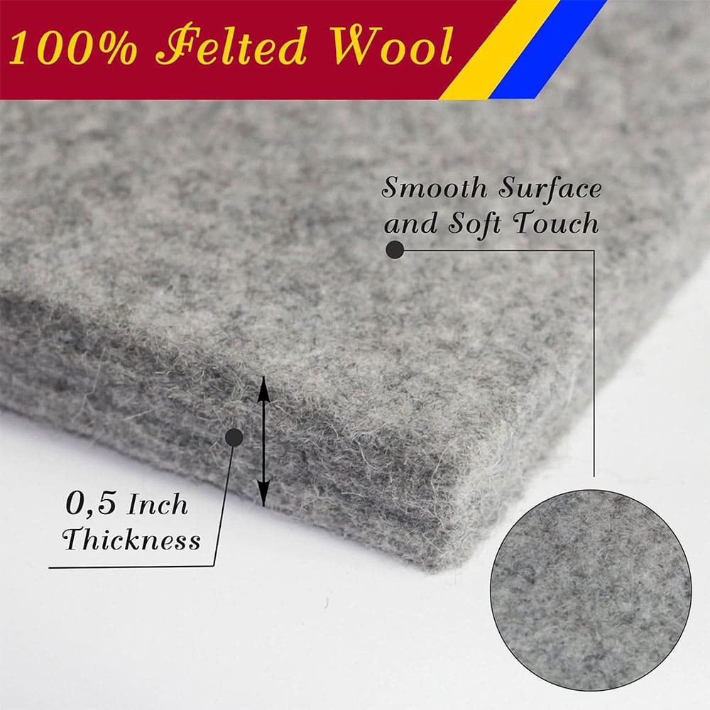 Custom Wool Ironing Mats Both Sides Heat-Reflective Non-toxic Eco-friendly Laundry Accessory Thick Pressing Pads for Sewing & Crafting