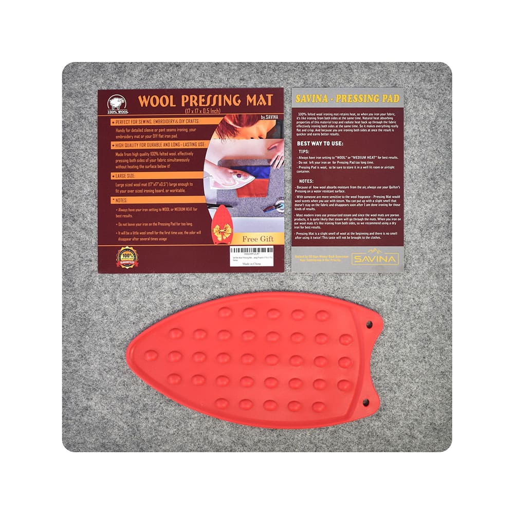 Custom Wool Ironing Mats Both Sides Heat-Reflective Non-toxic Eco-friendly Laundry Accessory Thick Pressing Pads for Sewing & Crafting