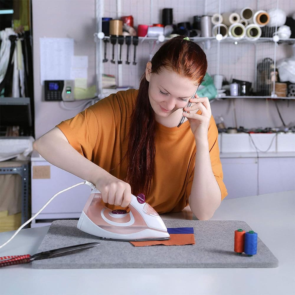 Custom Wool Ironing Mats Both Sides Heat-Reflective Non-toxic Eco-friendly Laundry Accessory Thick Pressing Pads for Sewing & Crafting