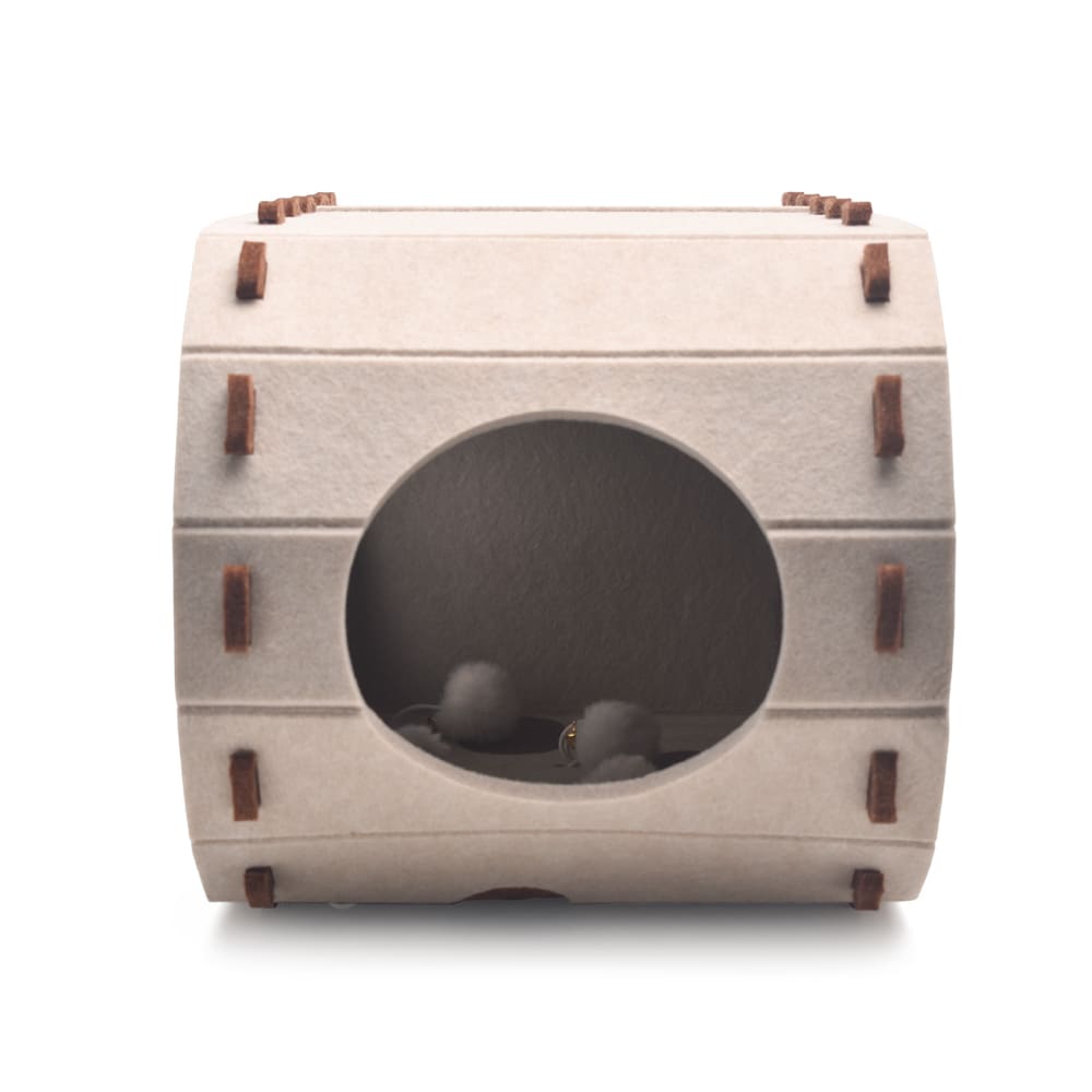 Custom ECO-friendly Pet House DIY Assembly Interlocking Felt Panels Tool-free Modular Durable Cat Cave