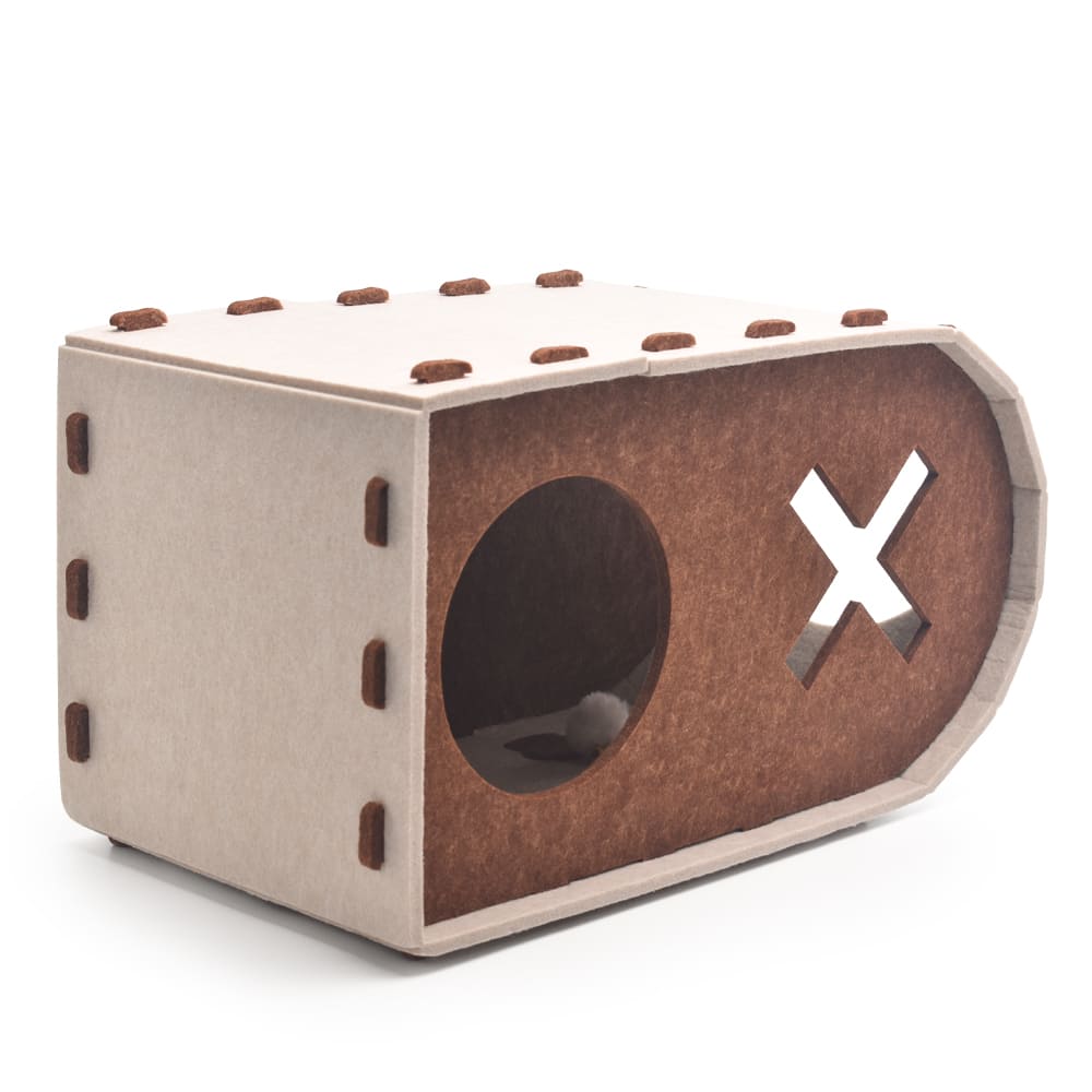 Custom ECO-friendly Pet House DIY Assembly Interlocking Felt Panels Tool-free Modular Durable Cat Cave