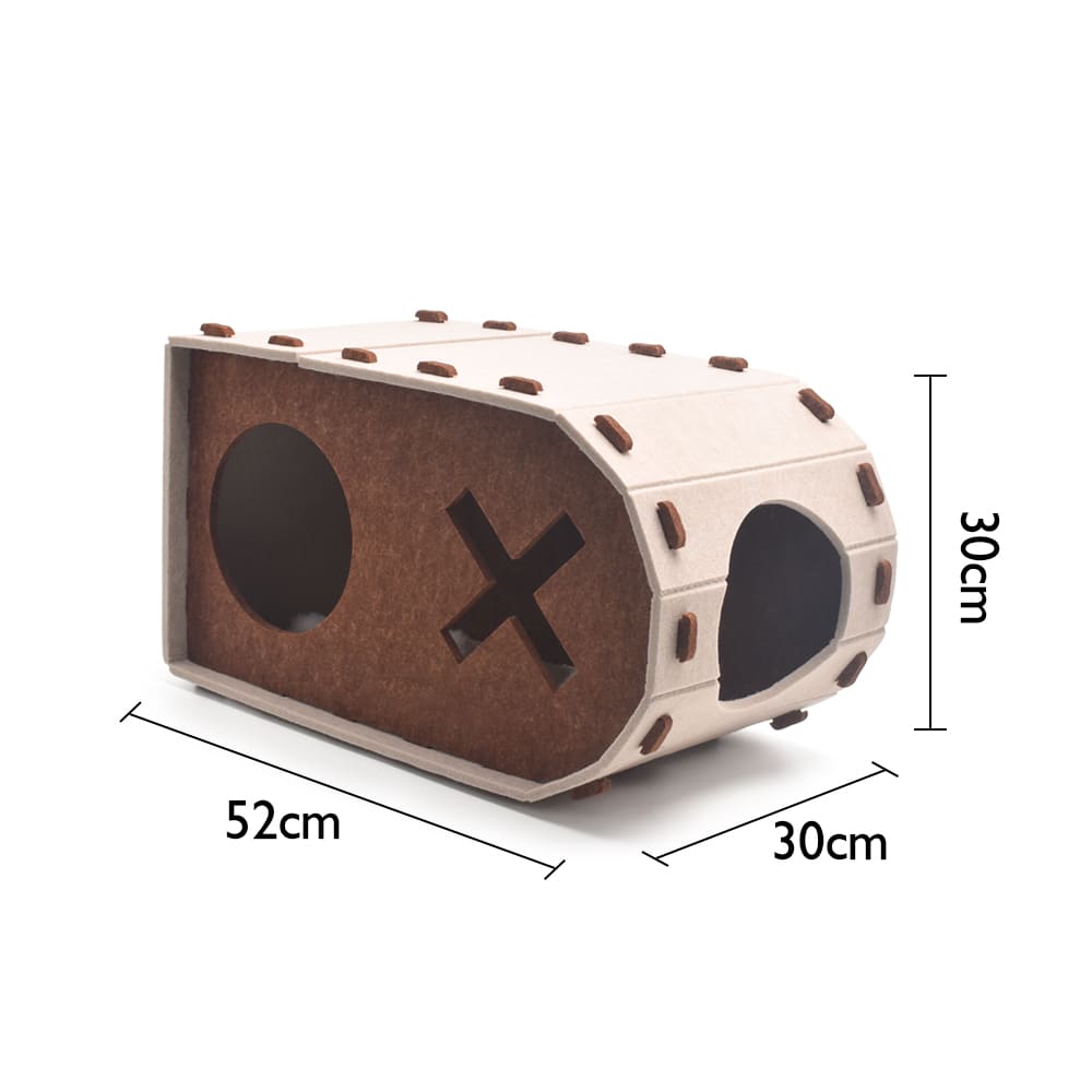 Custom ECO-friendly Pet House DIY Assembly Interlocking Felt Panels Tool-free Modular Durable Cat Cave