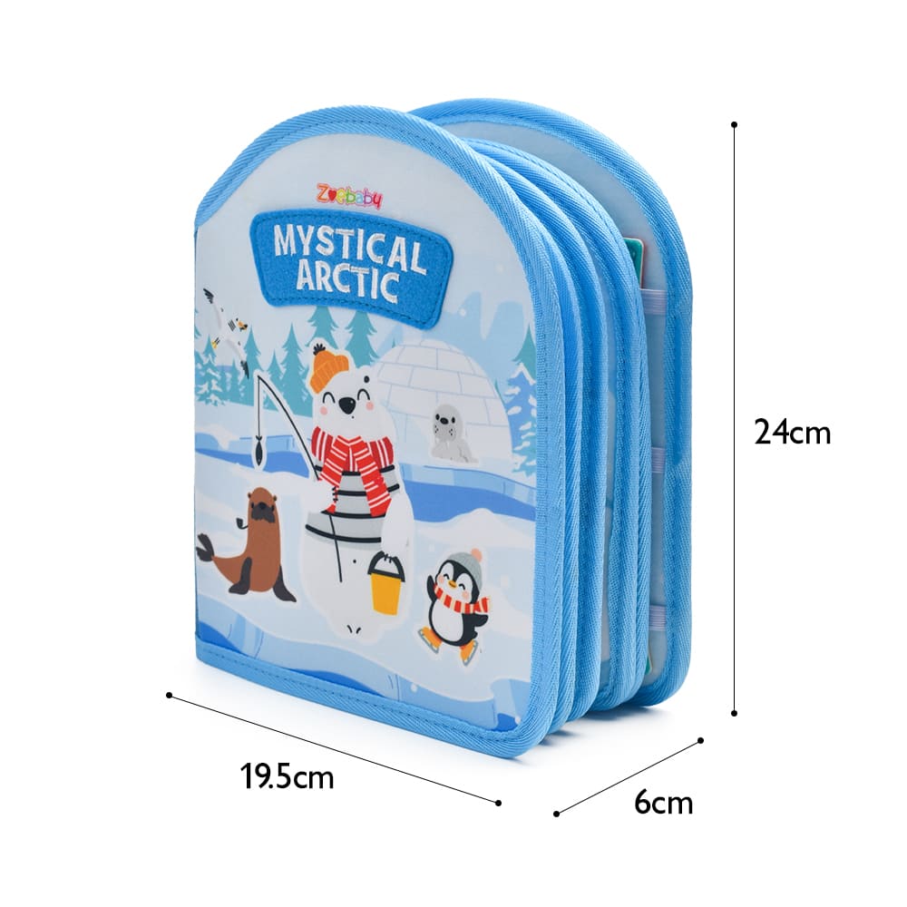 NEW DESIGN Custom Arctic Adventure Montessori Preschool Early Educational Toy Felt Cloth Quiet Book for Toddler Memory Matching