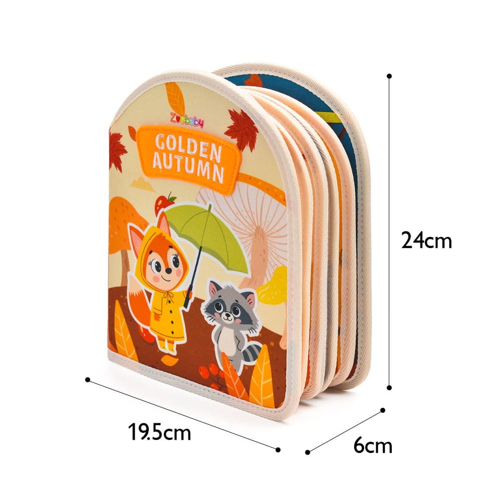 NEW DESIGN Custom Eco-friendly Montessori Preschool Early Educational Toy Felt Cloth Quiet Book for Toddler Fine Motor Skills Development