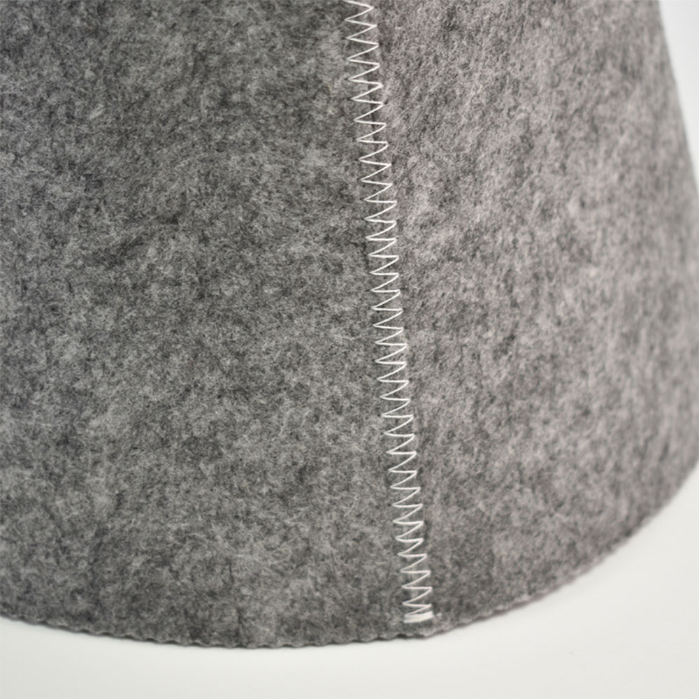 Custom Polyester Felt Sauna Hat Adult Child Unisex 5 Panels Banya Hat with Loop for SPA Steam Room