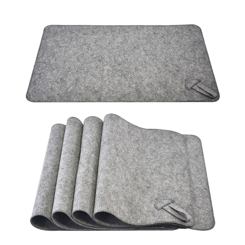 Custom 3-Piece Sauna Accessories Banya SPA Steam Room Gloves and Seat Pad Unisex 5-Panel Polyester Felt Sauna Hat with Loop for Barrel Infrared Sauna