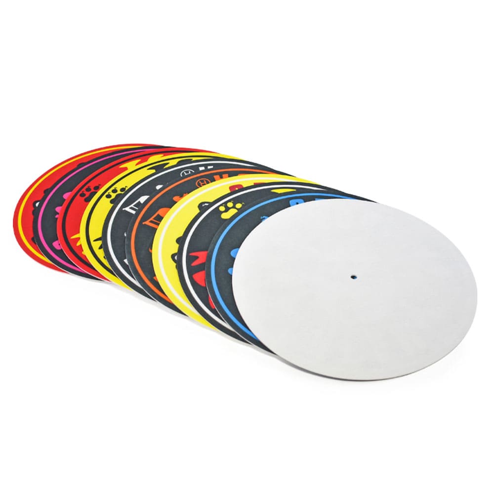Custom Anti-Static 12-inch Felt Turntable Mat High-Density Audiophile Slipmat Vinyl Records Vibration Dampening Platter Pad for Professional Audio Accessory