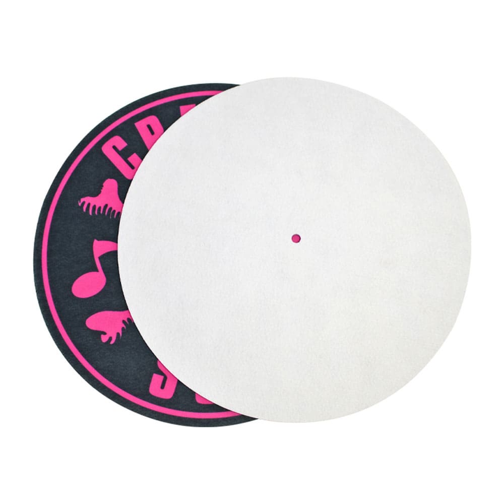 Custom Anti-Static 12-inch Felt Turntable Mat High-Density Audiophile Slipmat Vinyl Records Vibration Dampening Platter Pad for Professional Audio Accessory