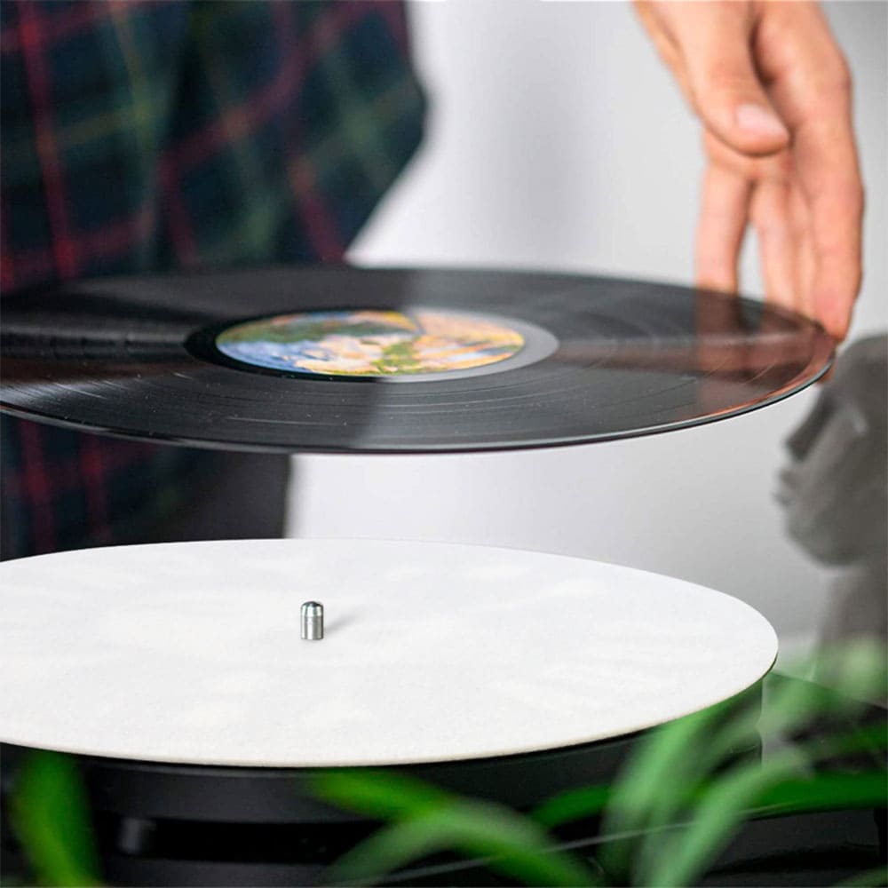 Custom Anti-Static 12-inch Felt Turntable Mat High-Density Audiophile Slipmat Vinyl Records Vibration Dampening Platter Pad for Professional Audio Accessory