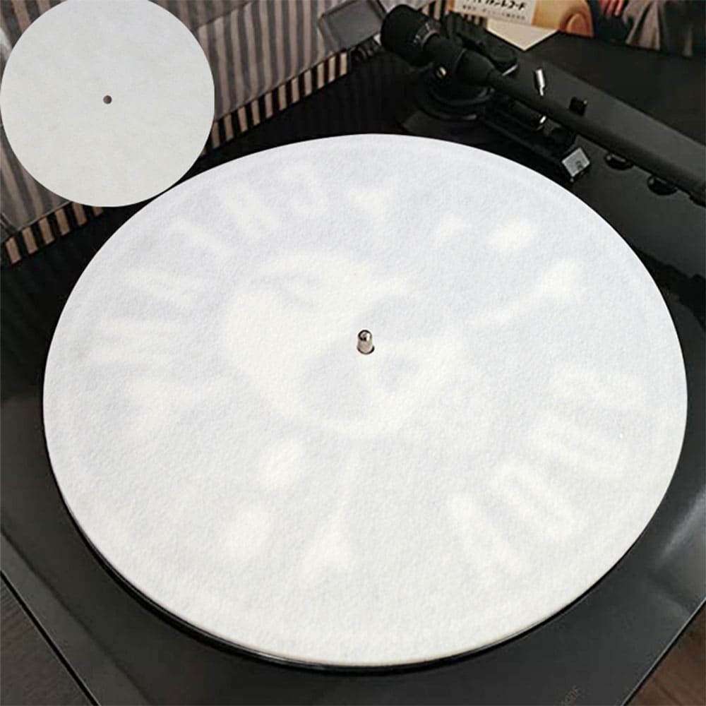 Custom Anti-Static 12-inch Felt Turntable Mat High-Density Audiophile Slipmat Vinyl Records Vibration Dampening Platter Pad for Professional Audio Accessory