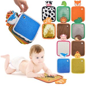 Hands & Feet 10-Piece Sensory Tiles Set Child-Safe Montessori Early Educational Sensory Learning for Toddlers 18M+