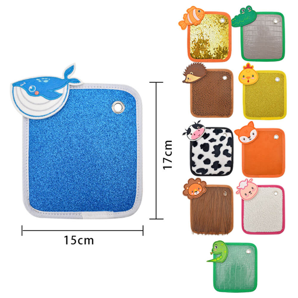 Custom 10-Piece Sensory Mats Set Child-Safe Montessori Early Educational Sensory Learning for Toddlers 3+