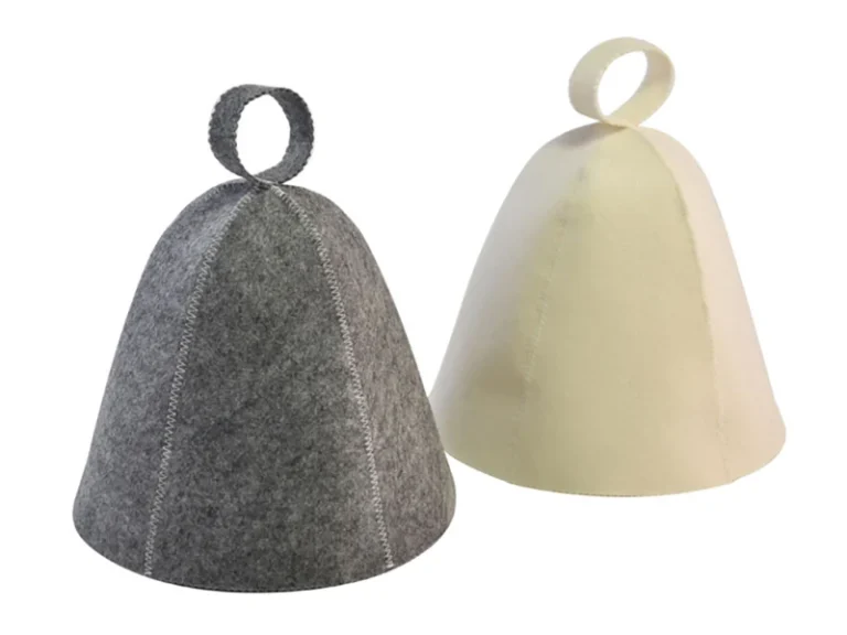 zoe 5 panel felt sauna hat for adults and children