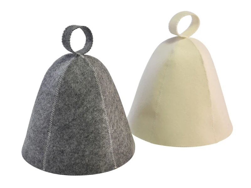 zoe 5 panel felt sauna hat for adults and children