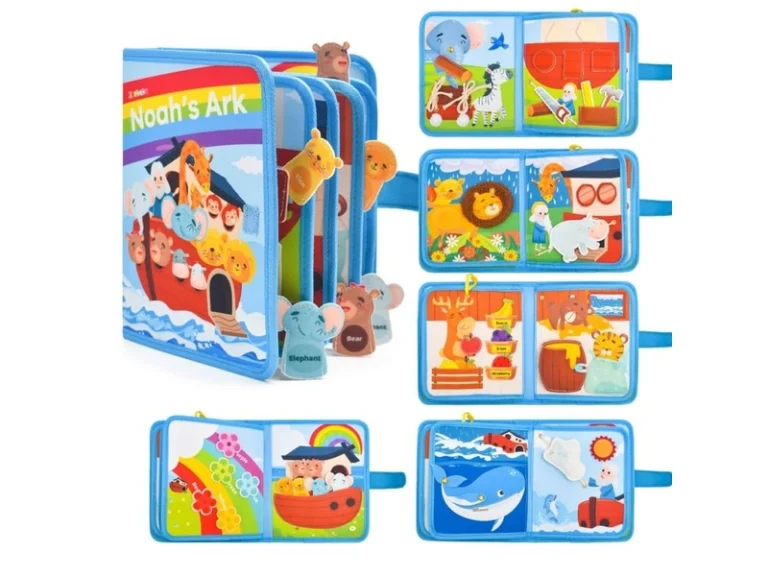noahs ark felt busy book oem odm custom felt activity book for toddlers