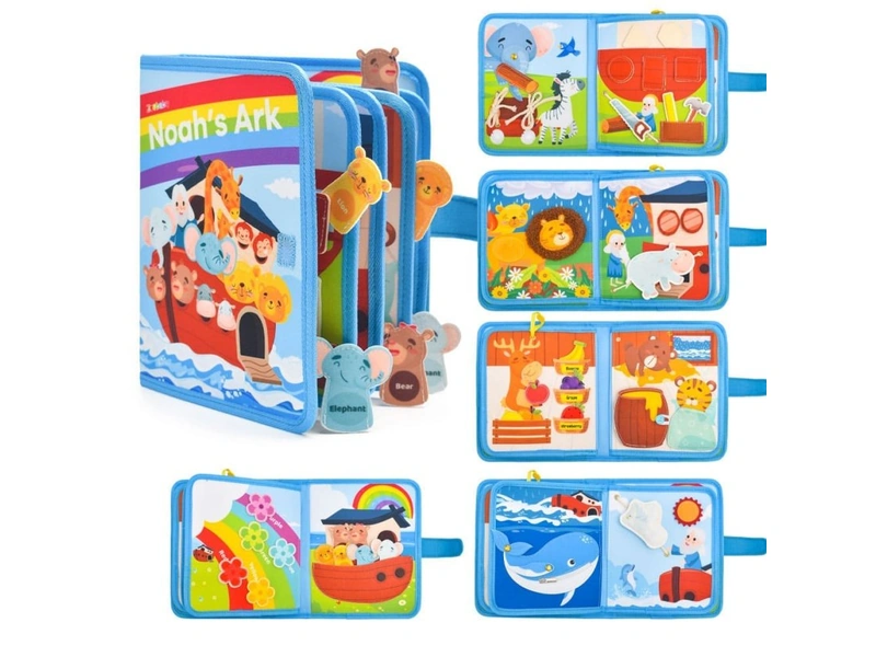 noahs ark felt busy book oem odm custom felt activity book for toddlers